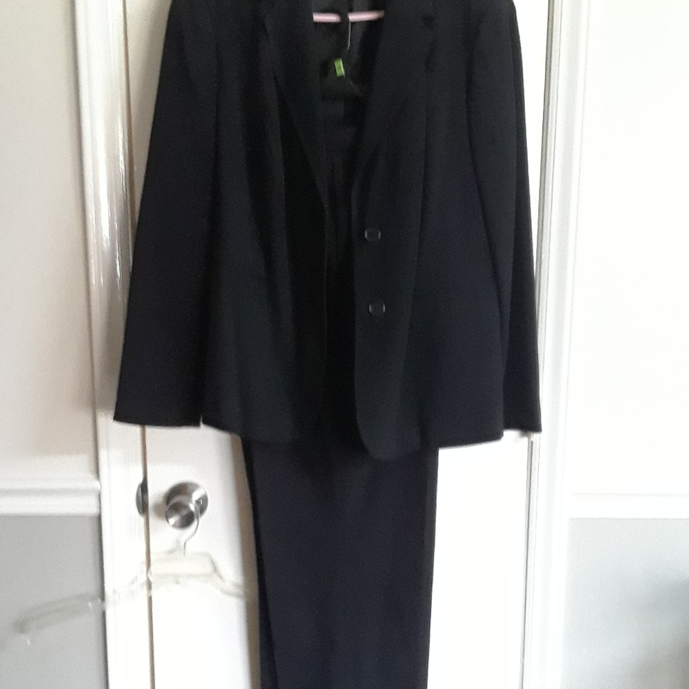Ladies black pant suit